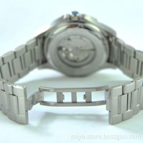 Skeleton Dial Automatic Watch in Stainless Steel Material, Japan Movement, Wholesale, OEM and ODM